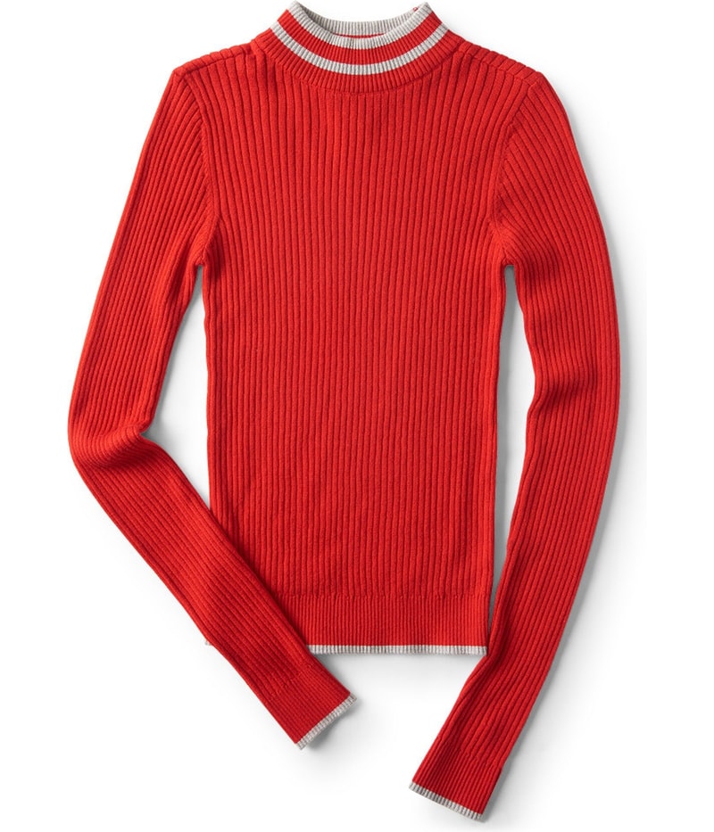 Aeropostale Womens Tipped Pullover Sweater
