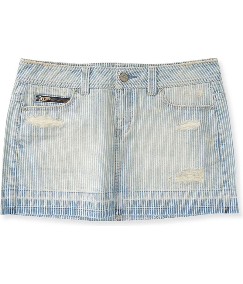 Aeropostale Womens Railroad Stripe Mini Skirt