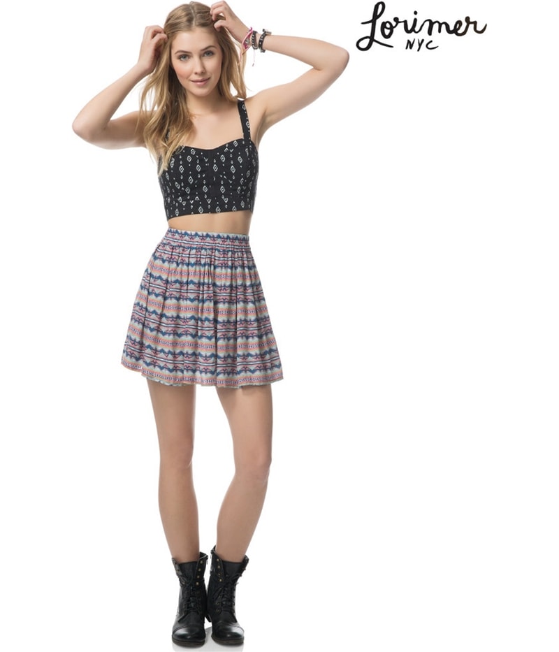 Aeropostale Womens Tropical Mini Skirt