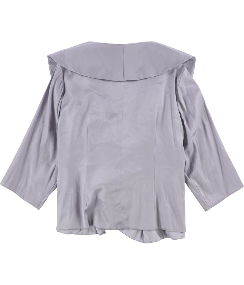Alex Evenings Womens Rosette Peplum Blouse