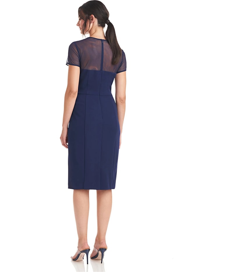JS Collections Womens Illusion Cocktail Dress