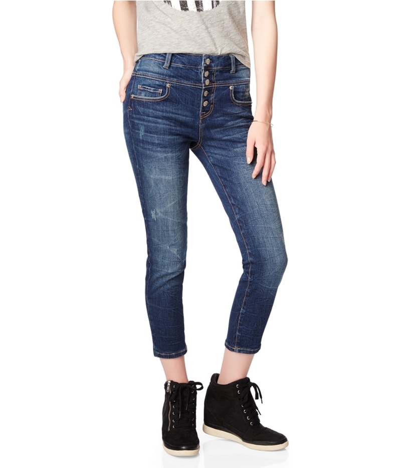 Aeropostale Womens High-Rise Cropped Jeggings