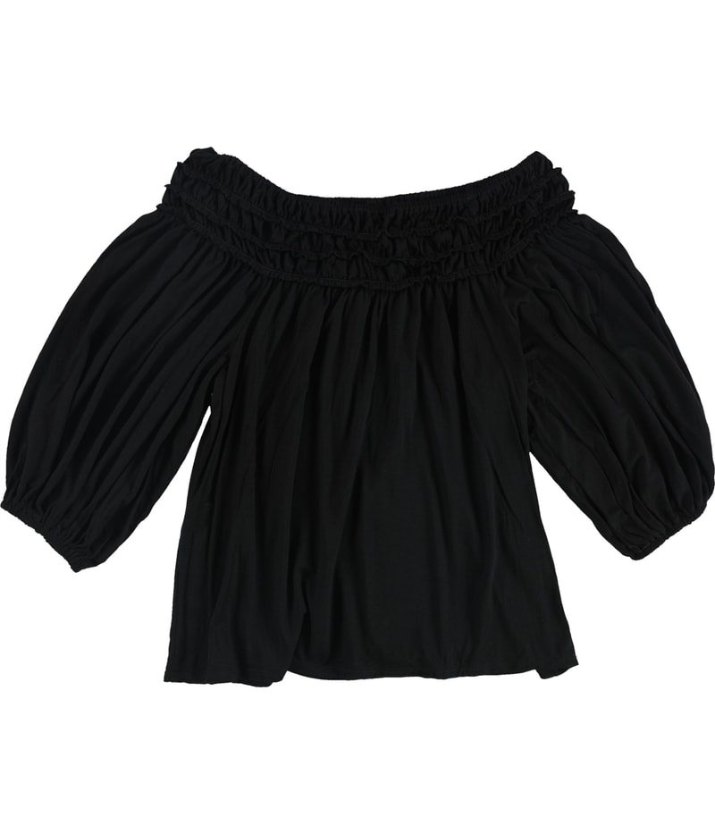 Max Studio London Womens Ruffled Off the Shoulder Blouse