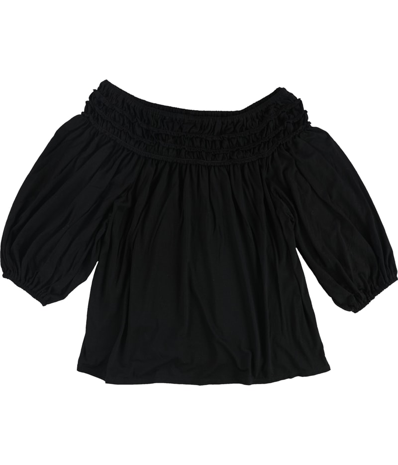 Max Studio London Womens Ruffled Off the Shoulder Blouse
