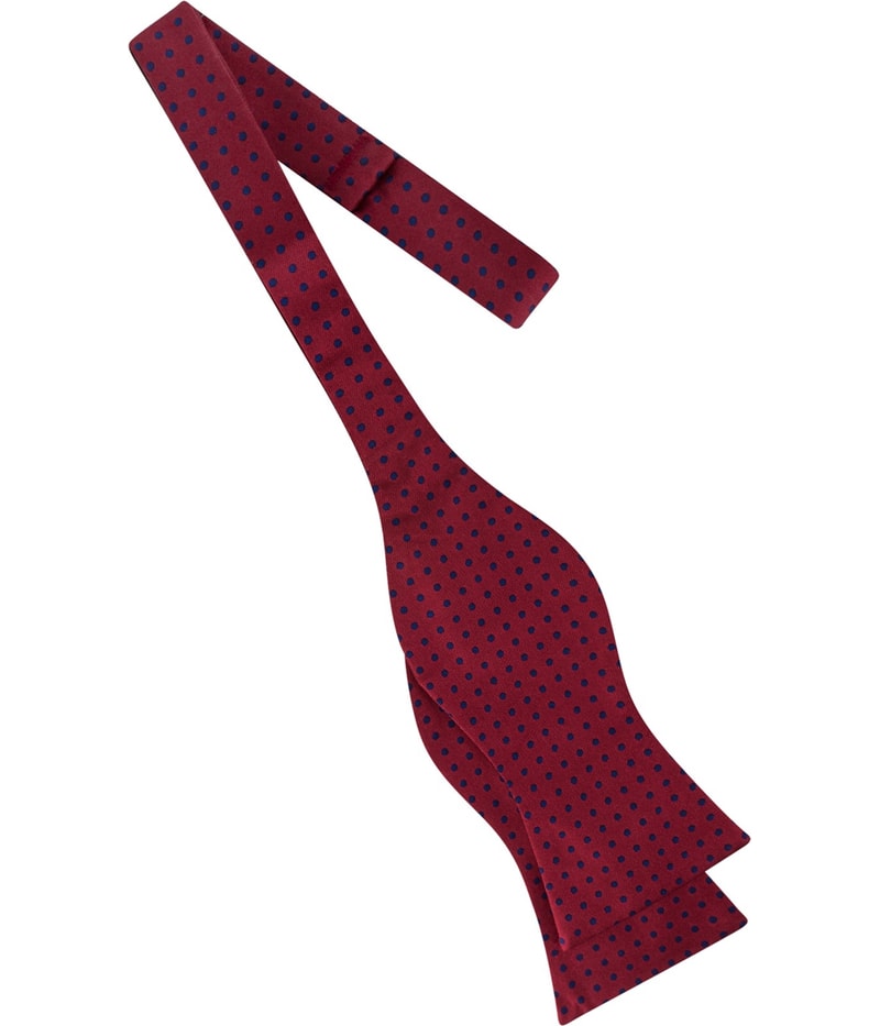 Tommy Hilfiger Mens Polka Dot Self-tied Bow Tie