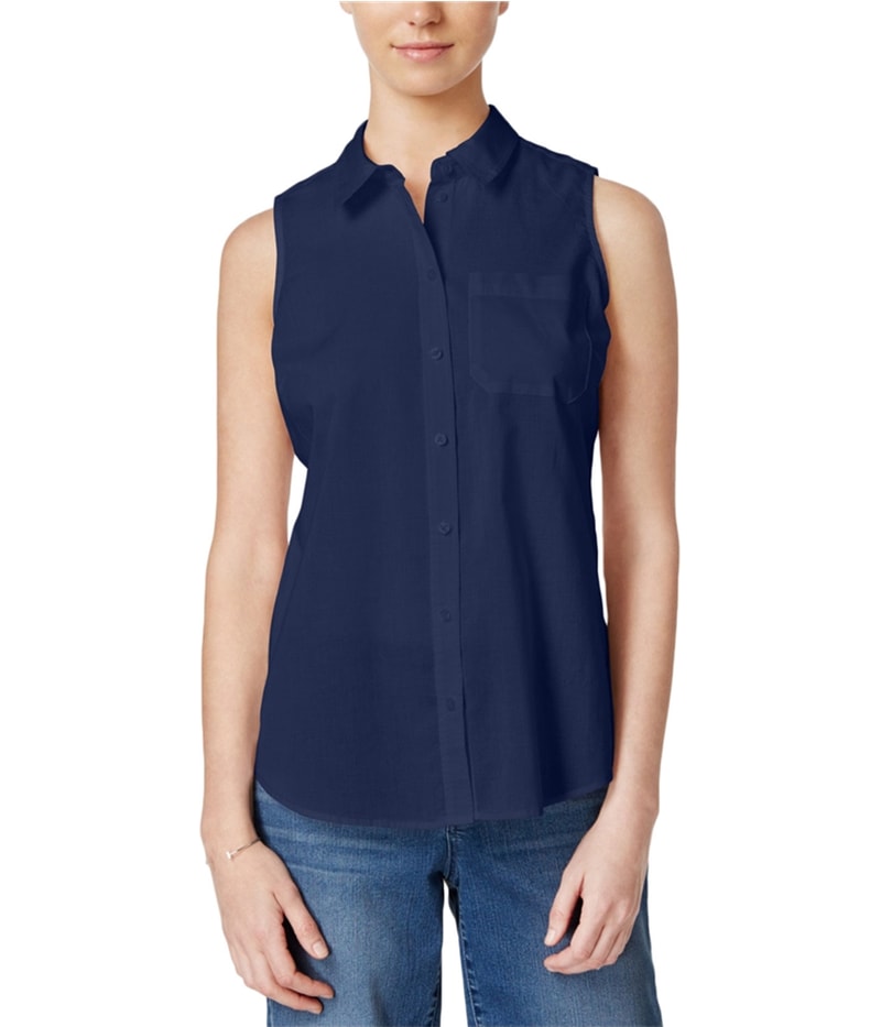 maison Jules Womens Sleeveless Basic T-Shirt