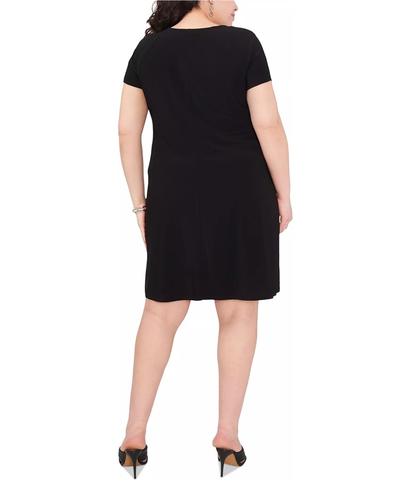 MSK Womens Grommet Trim Shift Dress