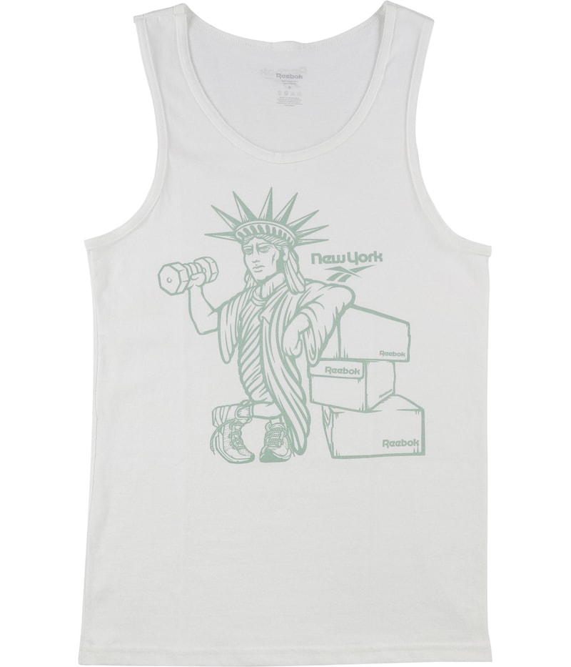 Reebok Mens New York Statue of Liberty Working Out Tank Top