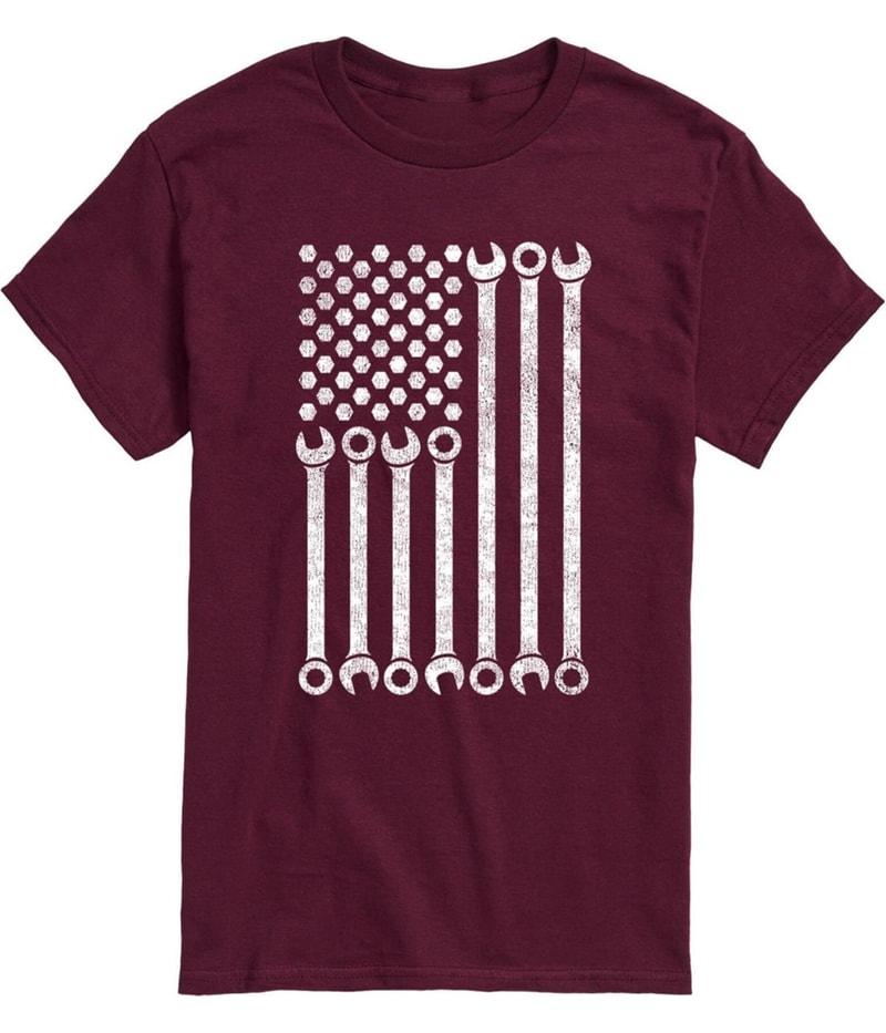 Gildan Mens Tool Flag Graphic T-Shirt