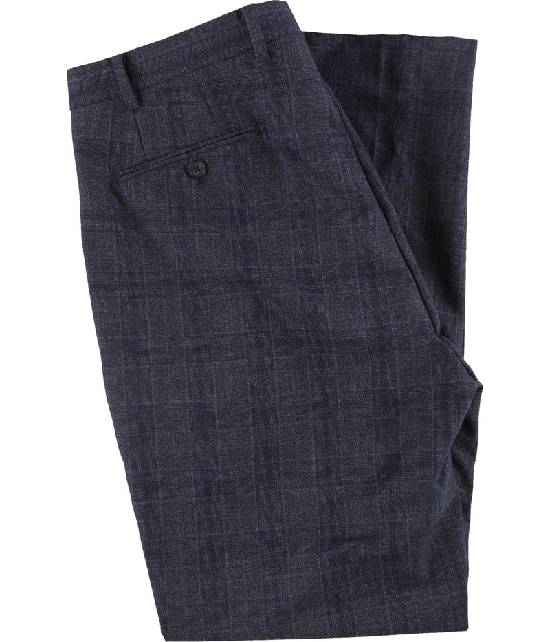 Calvin Klein Mens Fit Tapered Slim Slacks Dress Pants