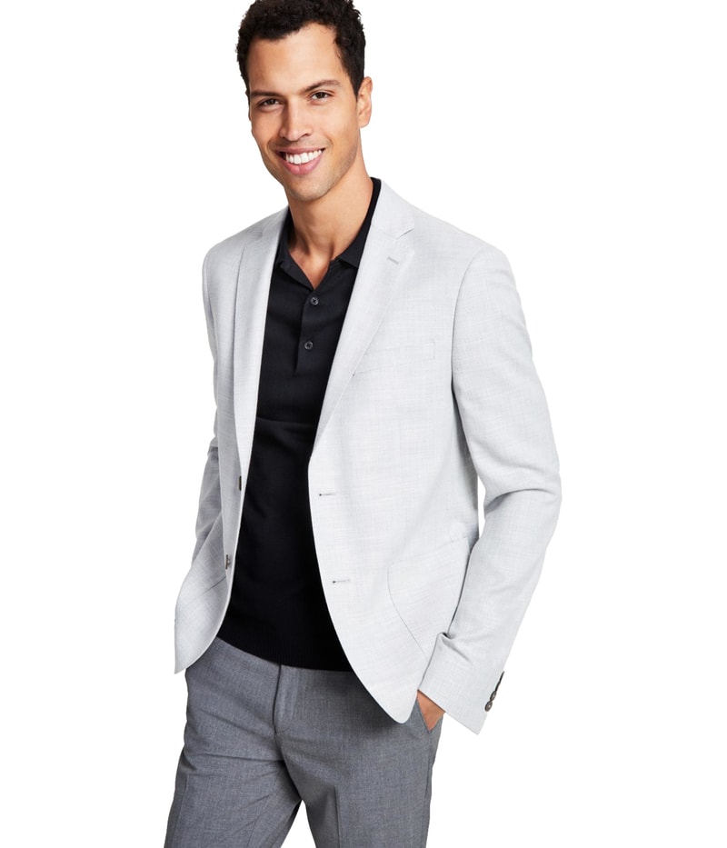 Calvin Klein Mens Soft Two Button Blazer Jacket
