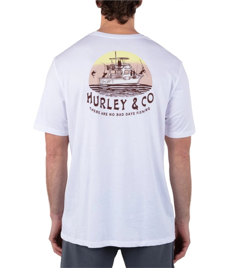 Hurley Mens Heavy Nets Graphic T-Shirt