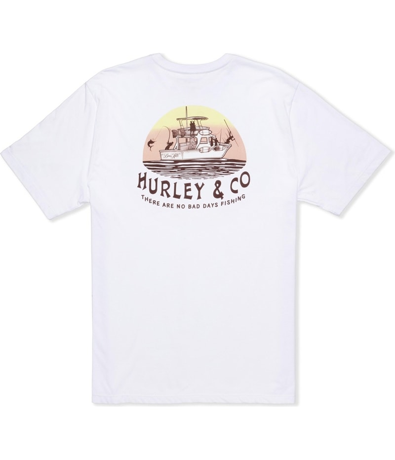 Hurley Mens Heavy Nets Graphic T-Shirt