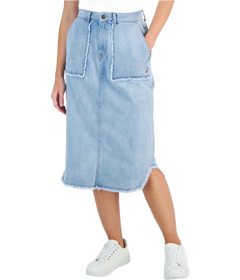 Nautica Womens Utility Outward A-line Skirt