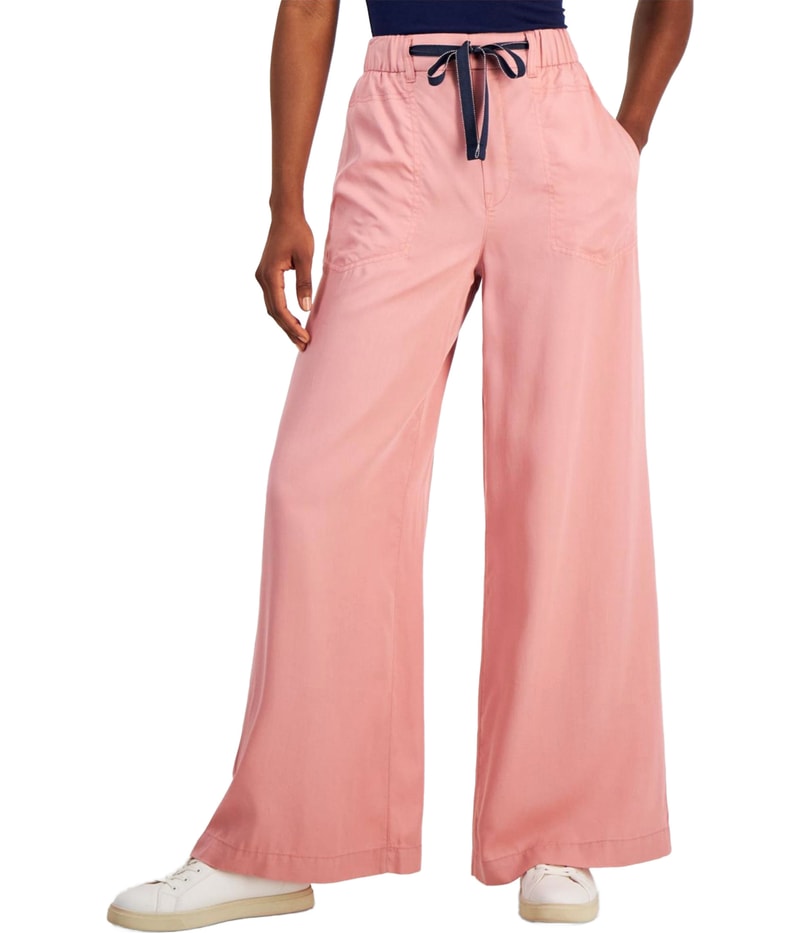 Nautica Womens Wide-Leg Wide Leg Casual Pants