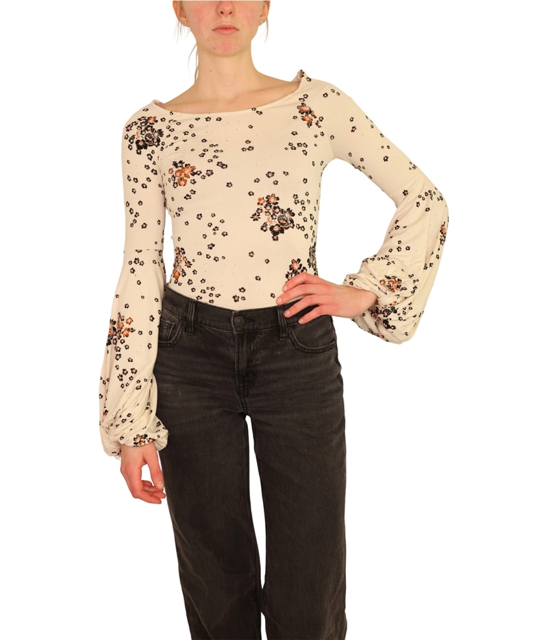 Free People Womens To The Tropics Basic T-Shirt