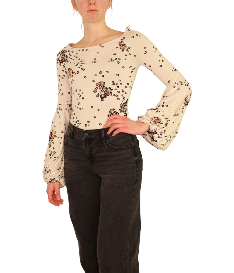 Free People Womens To The Tropics Basic T-Shirt