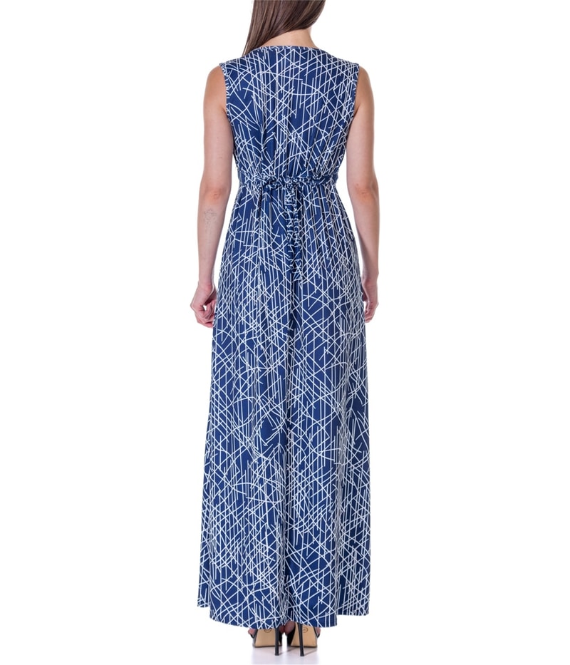 24seven Womens Sleeveless Maxi Empire A-line Dress