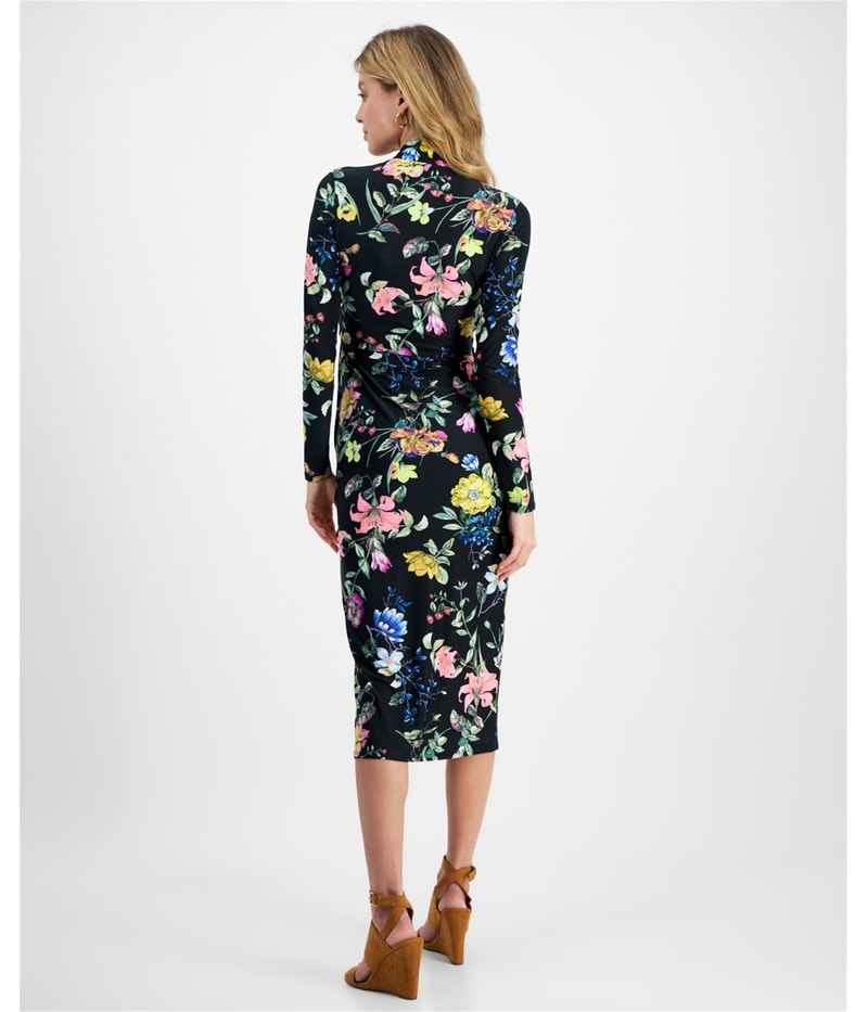 Rachel Roy Womens Floral Print Sheath Dress