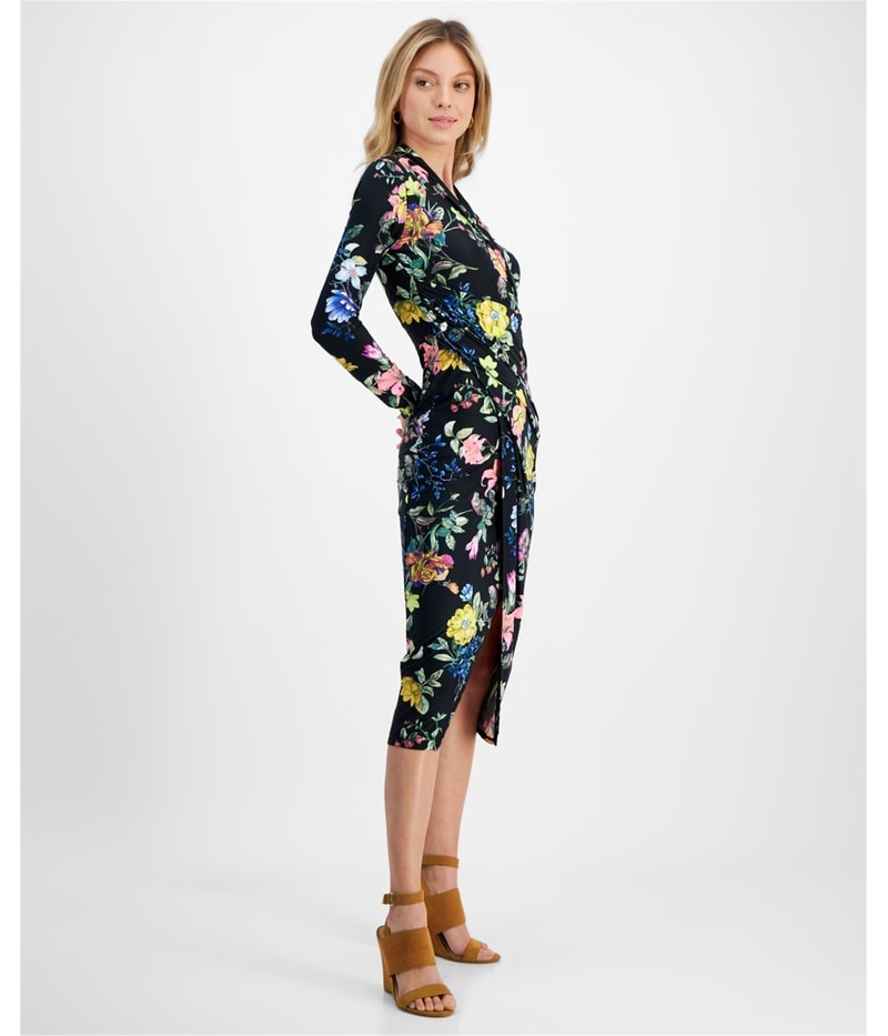 Rachel Roy Womens Floral Print Sheath Dress