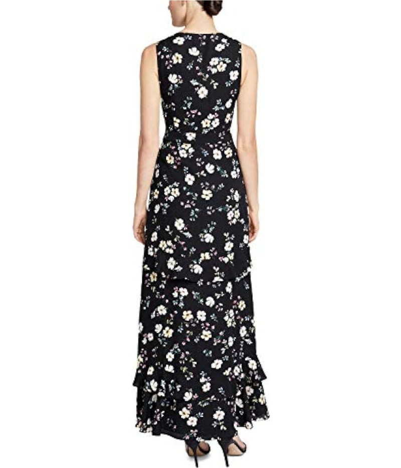 Rachel Roy Womens Surplice Maxi Dress in Black, image 2 of 2