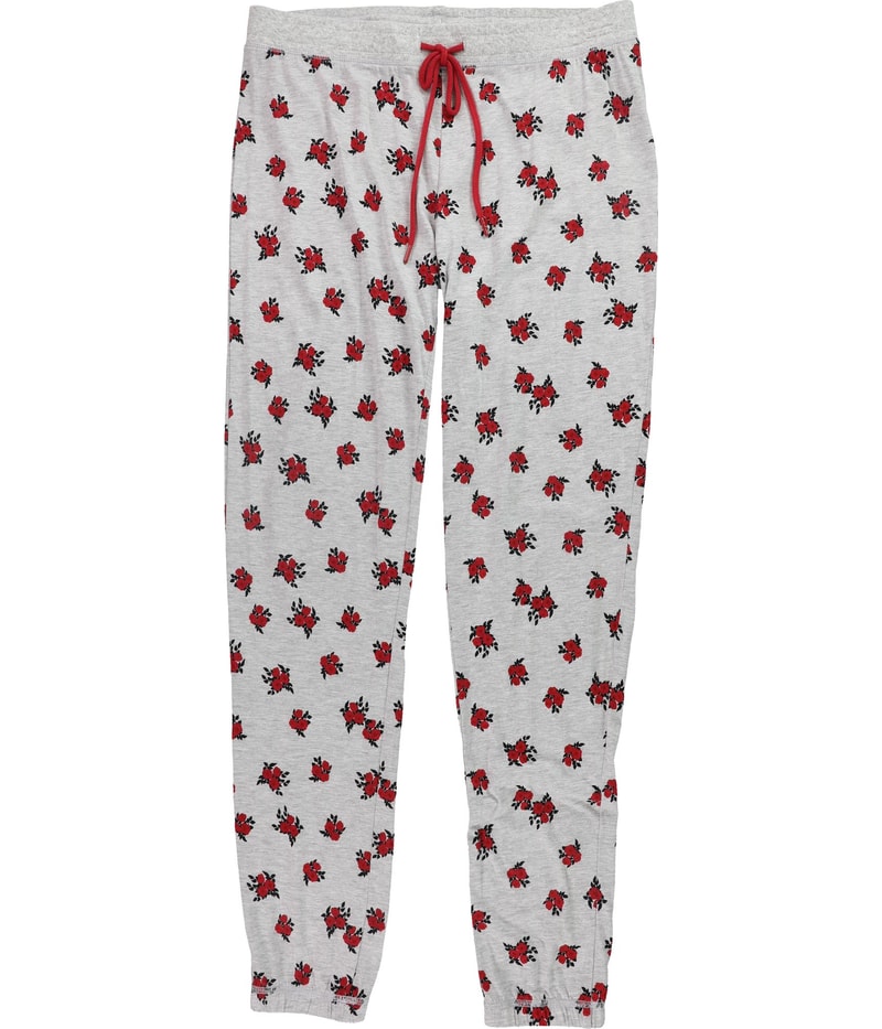 Cozy Zoe Womens Roses Pajama Jogger Pants, view 4