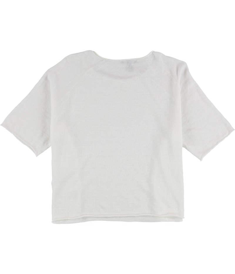 Eileen Fisher Womens Linen-Blend Basic T-Shirt