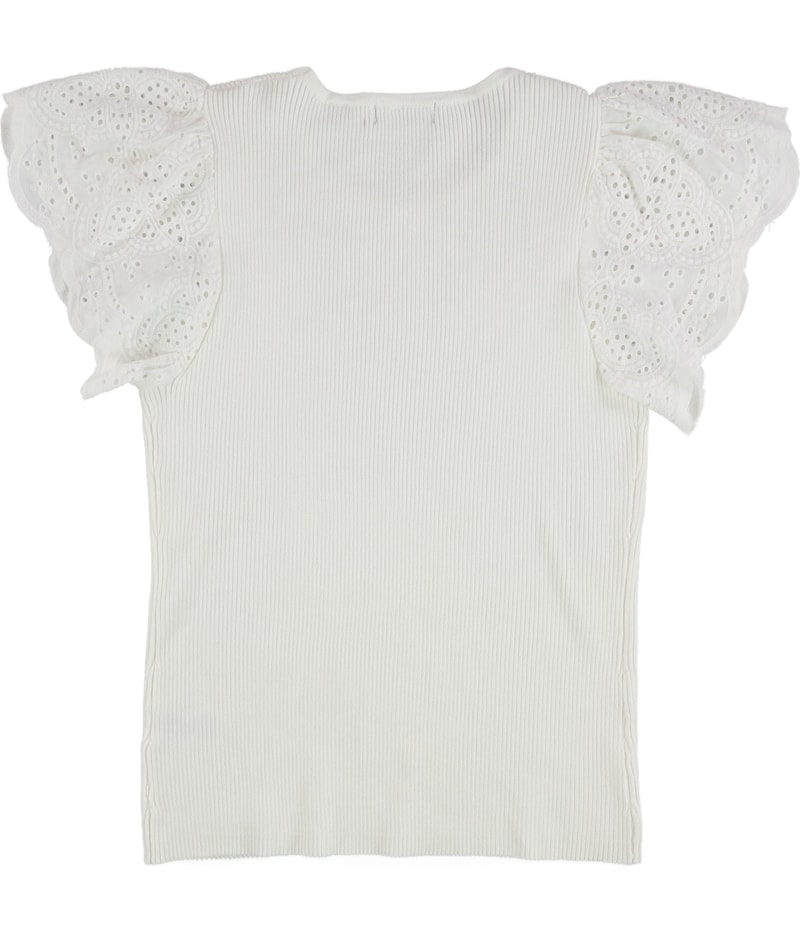 Tahari Womens Ribbed Knit Blouse