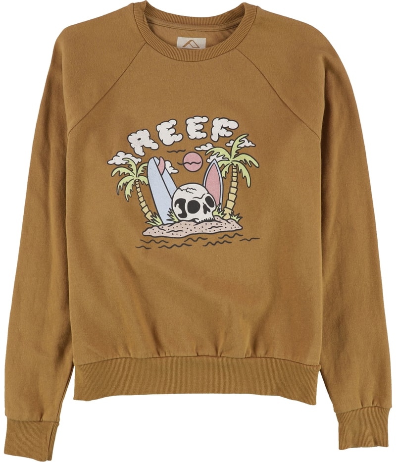 Reef Womens Skull Island Sweatshirt in Brown, image 4 of 5