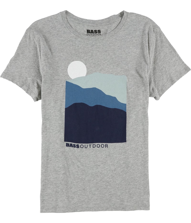 BASS OUTDOOR Mens Landscape Block Graphic T-Shirt