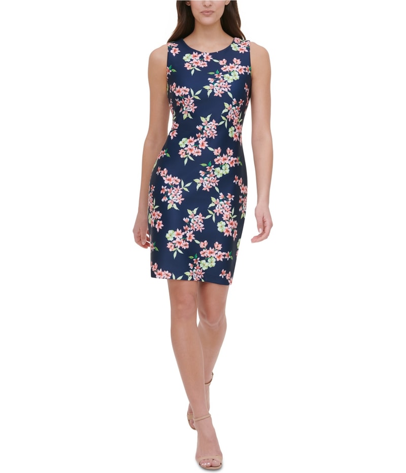 Tommy Hilfiger Womens Floral Sheath Dress
