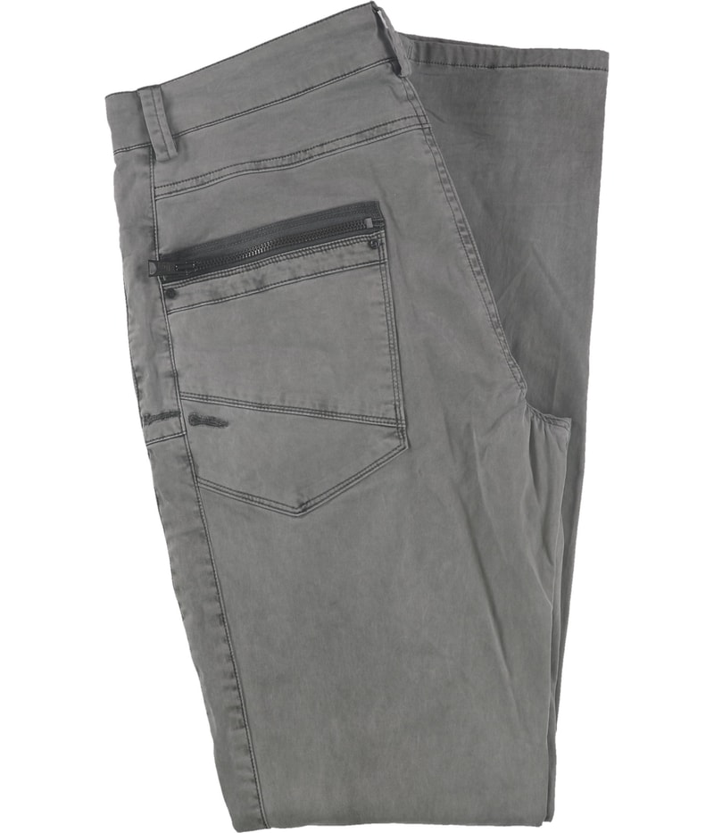 Rogue State Mens Zipper Pockets Straight Leg Casual Pants