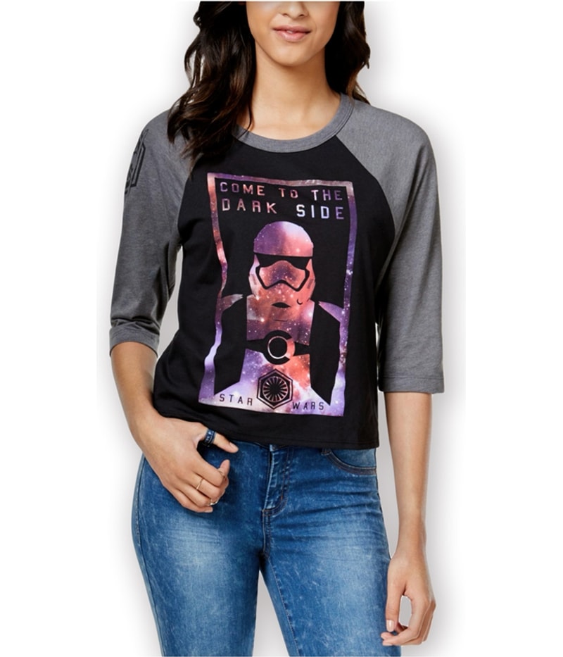 Doe Womens Dark Side Baseball Graphic T-Shirt
