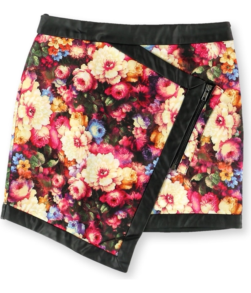 Mustard Seed Womens The Floral Asymmetrical Mini Skirt