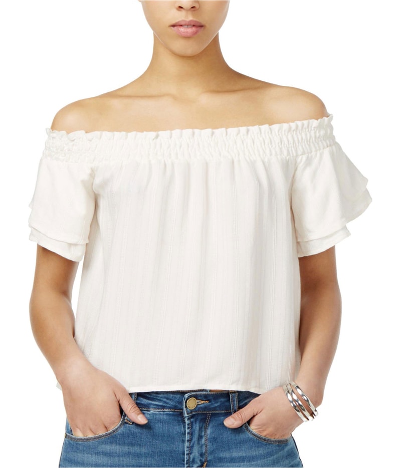 ASTR The Label Womens Cameron Knit Blouse
