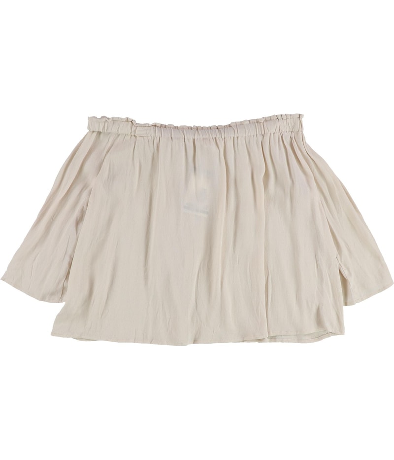 ASTR The Label Womens Anabelle Crepe Off the Shoulder Blouse