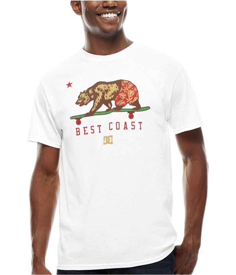 DC Mens Cali Bear Graphic T-Shirt