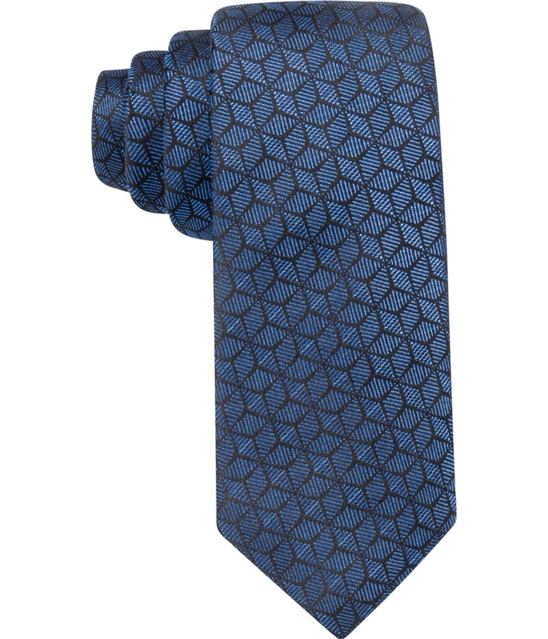 Alfani Mens Geometric Self-tied Necktie