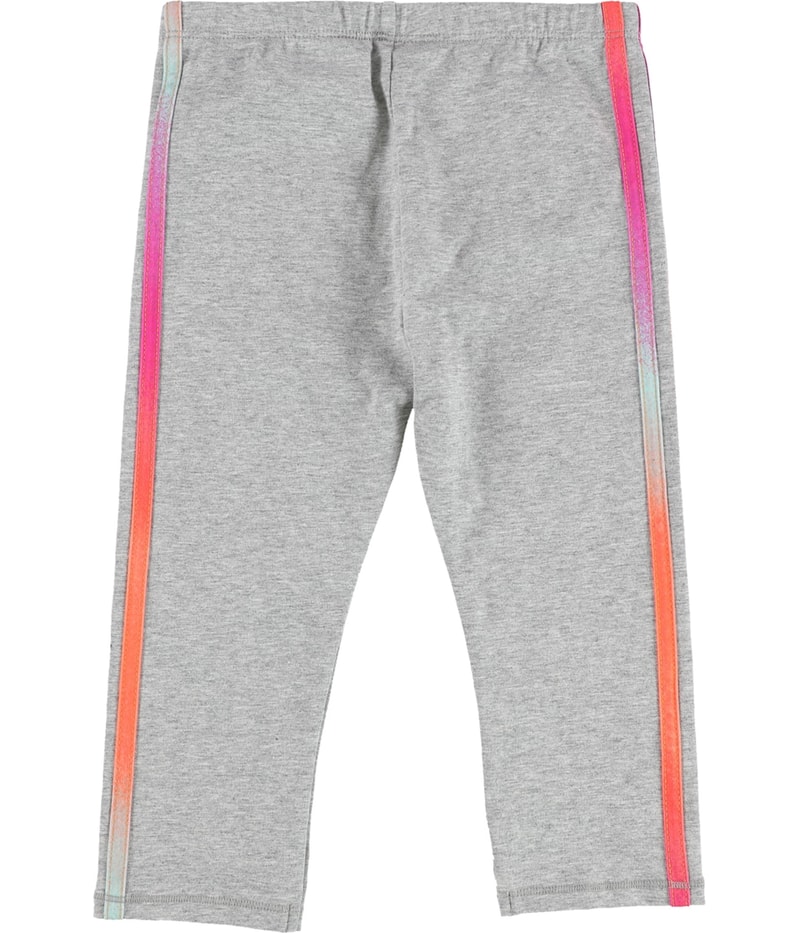 Adidas Girls Iridescent Tapered Leggings Athletic Pants in Heather Gray, image 2 of 2