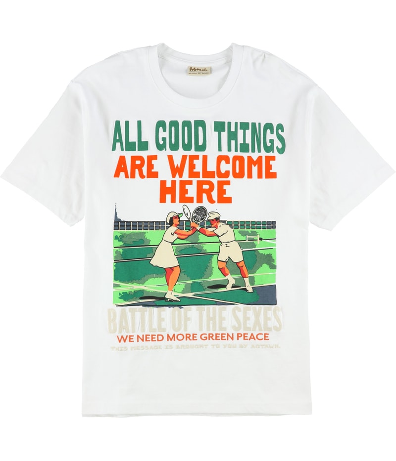AGtawh Mens All Good Things Are Welcome Here Graphic T-Shirt