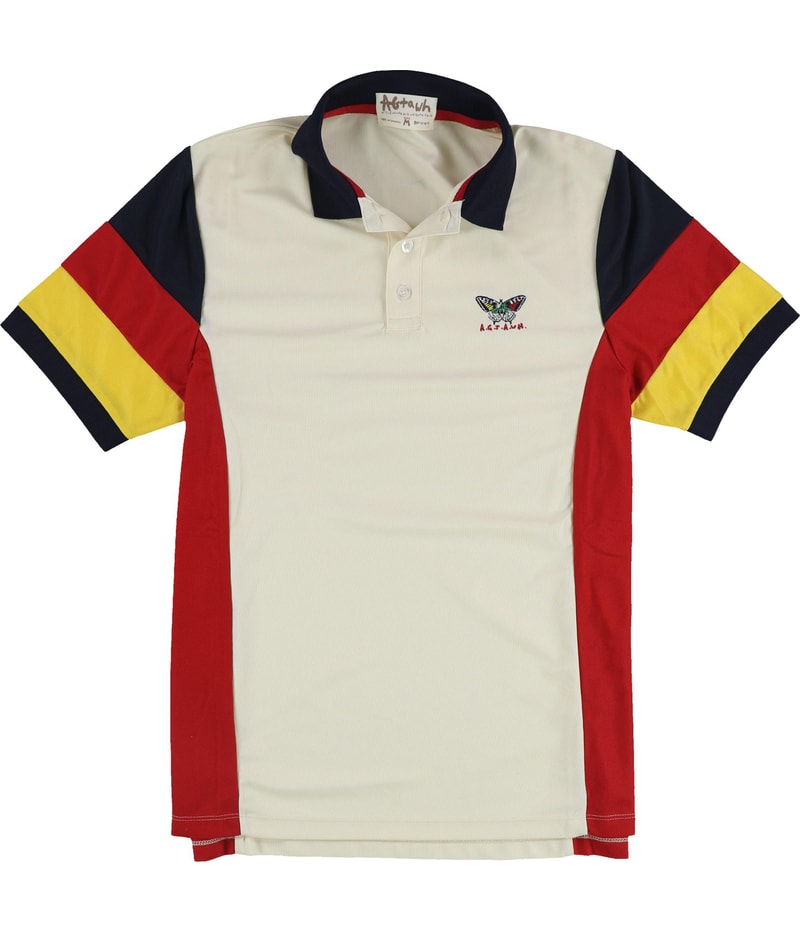 AGtawh Mens Embroidered Butterfly Polo Shirt