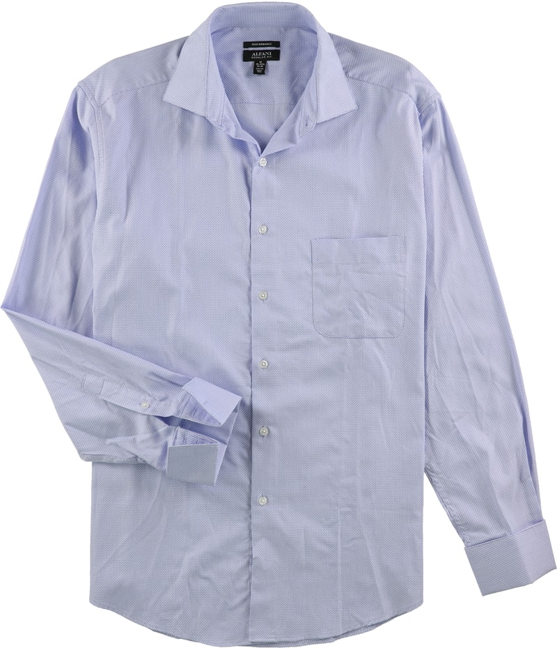 Alfani Mens Classic Fit Performance Button Down Dress Shirt