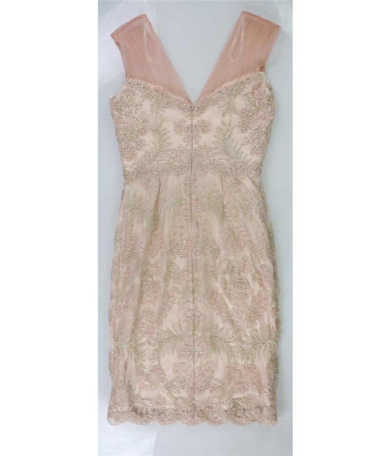 Tadashi Shoji Womens Lace Sheath Dress