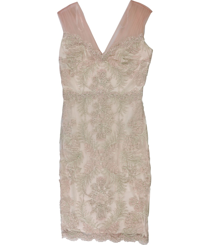 Tadashi Shoji Womens Lace Sheath Dress