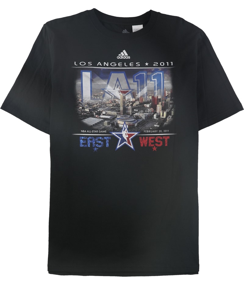 Adidas Mens LA 11 NBA All-Star Game Graphic T-Shirt