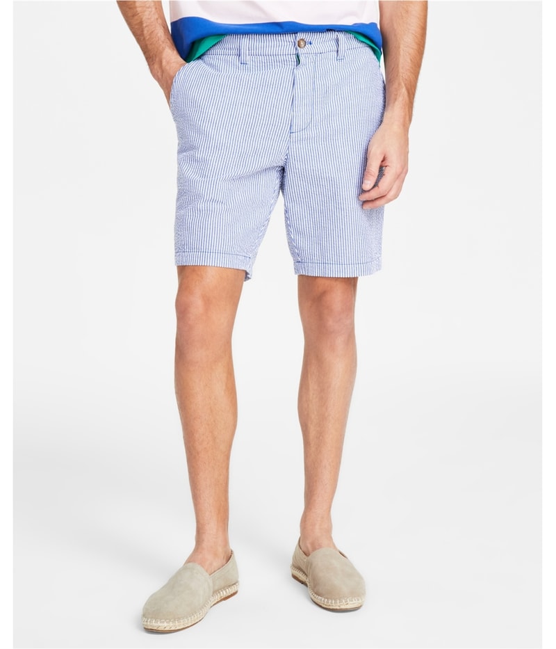 Nautica Mens Seersucker Casual Walking Shorts