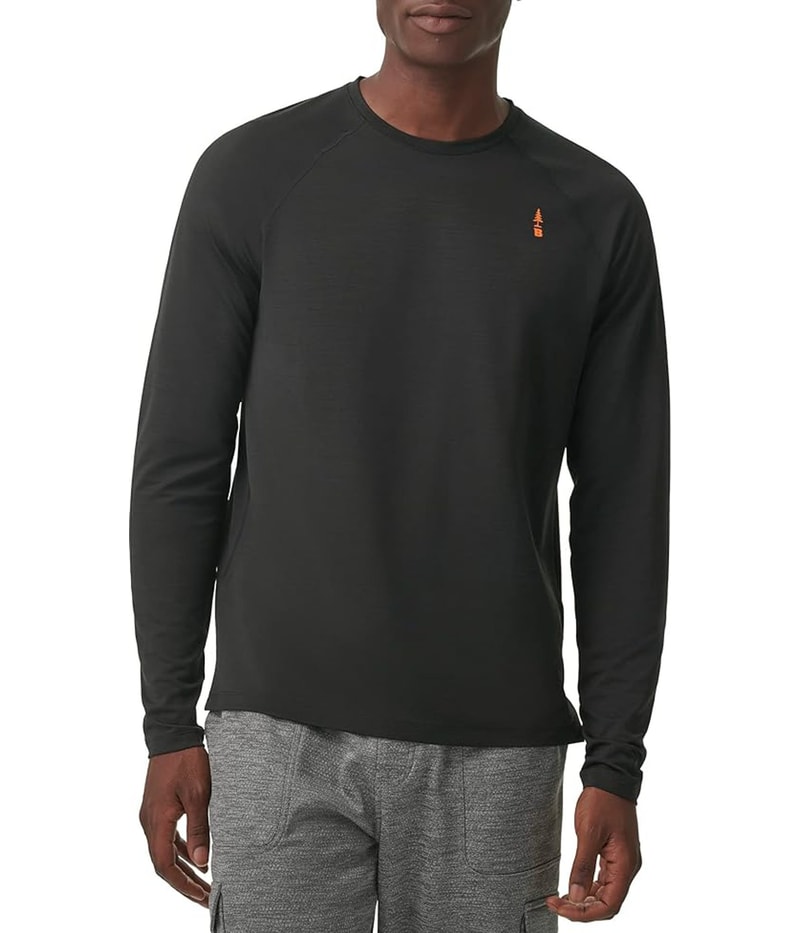 BASS OUTDOOR Mens Textured Basic T-Shirt