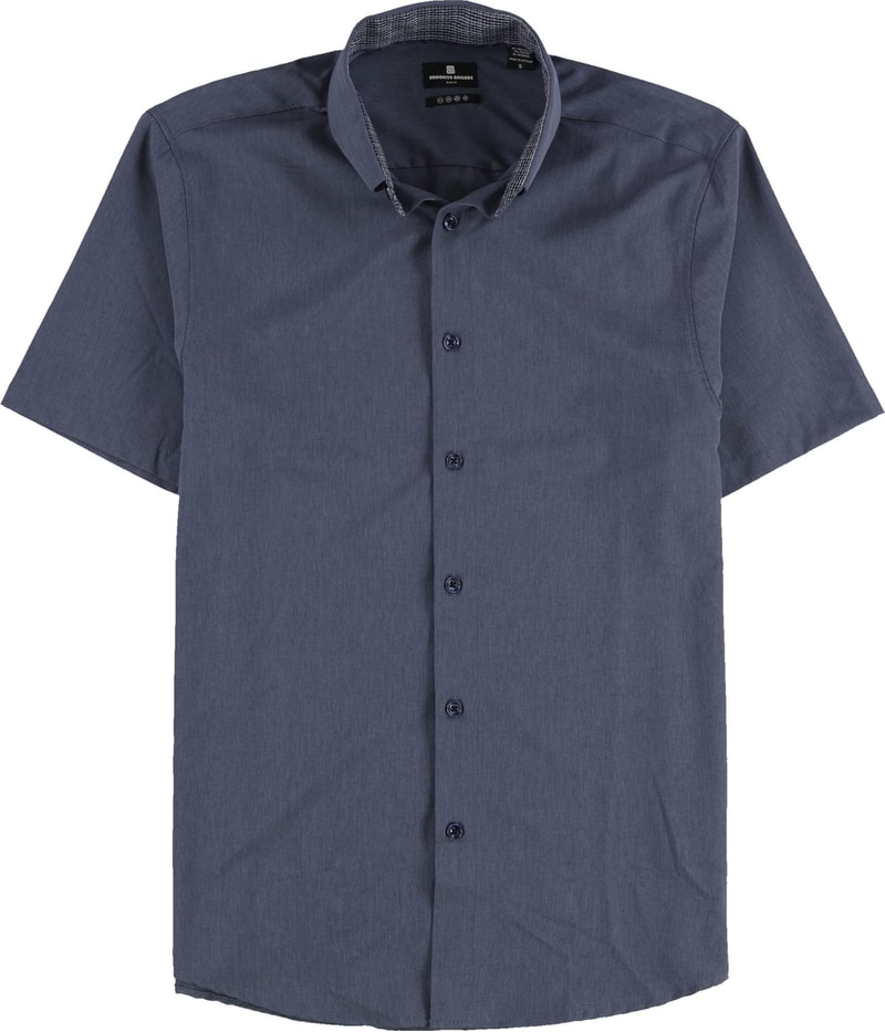 BROOKLYN BRIGADE Mens Performance Stretch Button Up Shirt