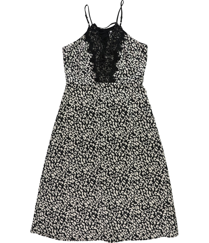 J.O.A. Womens Lace Up Slip Dress