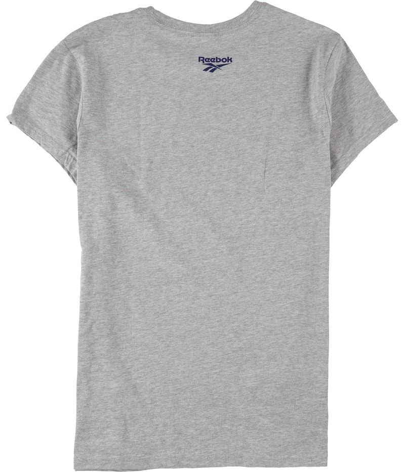 Reebok Womens Atlantic City Linear Logo Graphic T-Shirt in Gray, image 2 of 2